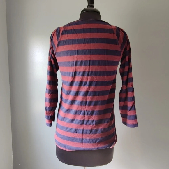 J. Crew Factory Striped Shirt with Zippers - Picture 4 of 5